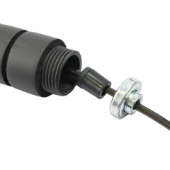 Corda de pular com rolamento 4mm 2,65m Envolst - Preto