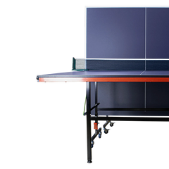 Mesa de tenis de mesa de aco e madeira azul com rede 6202-18MM