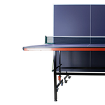 Mesa de tenis de mesa de aco e madeira azul com rede 6202-18MM