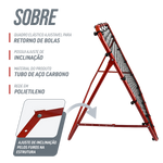 Quadro elástico de aço para retorno de bolas 1x1m Velden