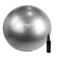 Bola Suíça Gym Ball 65cm Anti Estouro Envolst - Cinza