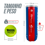 Bola de Tênis ITF Competição All Court Pound Teloon (Tubo com 3 und) Aprovada ITF				