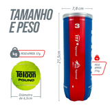 Bola de Tênis ITF Competição All Court Pound Teloon (Tubo com 3 und) Aprovada ITF				