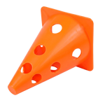 Cone Furado de sinalização de plástico 23cm Pista e Campo - Azul