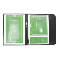 Prancheta tática magnética com caneta para treinamento de futebol society Pista e Campo - Modelo pasta preta