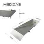 Encaixe de aço inox para salto com vara com tampa WA-IAAF Pista e Campo