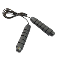 Corda de pular com rolamento 4mm 2,65m Envolst - Preto