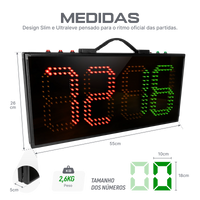 Placar de substituição dupla face quatro dígitos em LED Velden