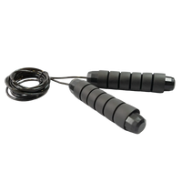 Corda de pular com rolamento 4mm 2,65m Envolst - Preto