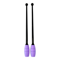 Maça oficial ginástica rítmica adulto 45cm conectável Pista e Campo - Preto e Laranja