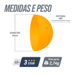 Bolinha de tênis de mesa 3 estrelas Premium Jintai - cnj com 6 und - BRANCA