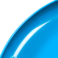 Frisbee de plástico para recreação 22cm econômico Pista e Campo Cor Azul
