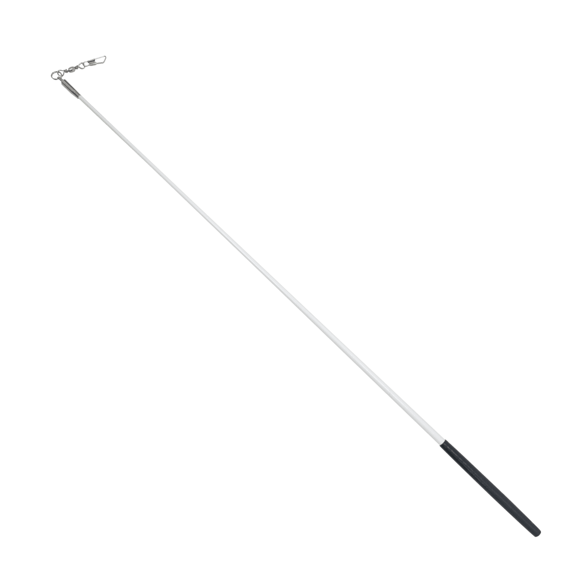 Estilete Ginástica Rítmica Fibra Vidro 60cm Branco Gracios - Empunhadura Preta