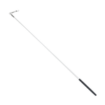 Estilete Ginástica Rítmica Fibra Vidro 60cm Branco Gracios - Empunhadura Preta