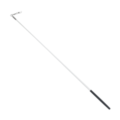 Estilete Ginástica Rítmica Fibra Vidro 60cm Branco Gracios - Empunhadura Preta