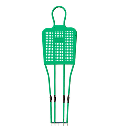 Boneco barreira para treinamento de falta no futebol de aço reclinável premium Velden - Vermelho
