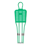 Boneco barreira para treinamento de falta no futebol de aço reclinável premium Velden - Vermelho