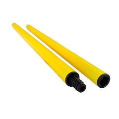 Bastão haste de PVC 1m desmontável em duas partes amarelo Velden