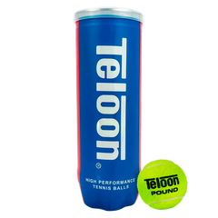 Bola de Tênis ITF Competição All Court Pound Teloon (Tubo com 3 und) Aprovada ITF				