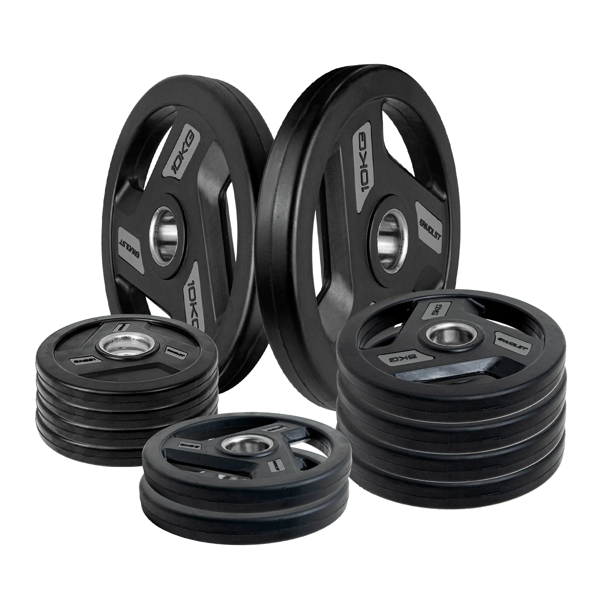 Kit 50kg Anilhas Olímpicas Profissionais Vulcanizadas Envolst