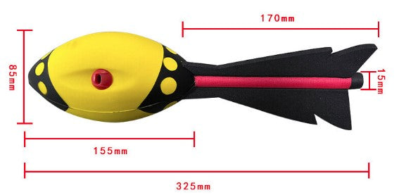 Torpedo (estilo vortex) de espuma para lançamentos