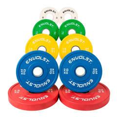 KIT Anilhas Olímpicas Fracionadas em Borracha Competição Envolst - 15Kg