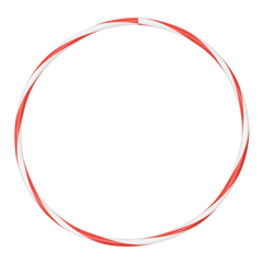 Arco de ginástica rítmica bambolê em espiral 75cm de diâmetro Gracios - Azul e Amarelo