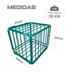 Carrinho guarda volumes de aço para transporte e armazenagem de bolas Pista e Campo