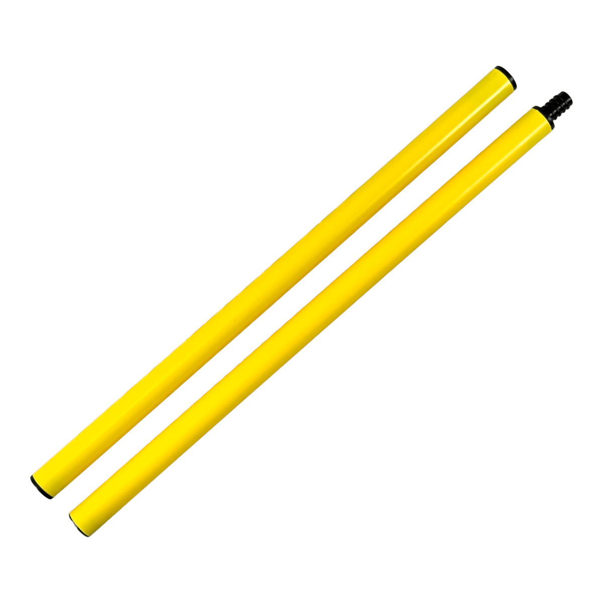 Bastão haste de PVC 1m desmontável em duas partes amarelo Velden