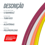 Arco bambolê de plástico 75cm Reises - cnj com 12 und