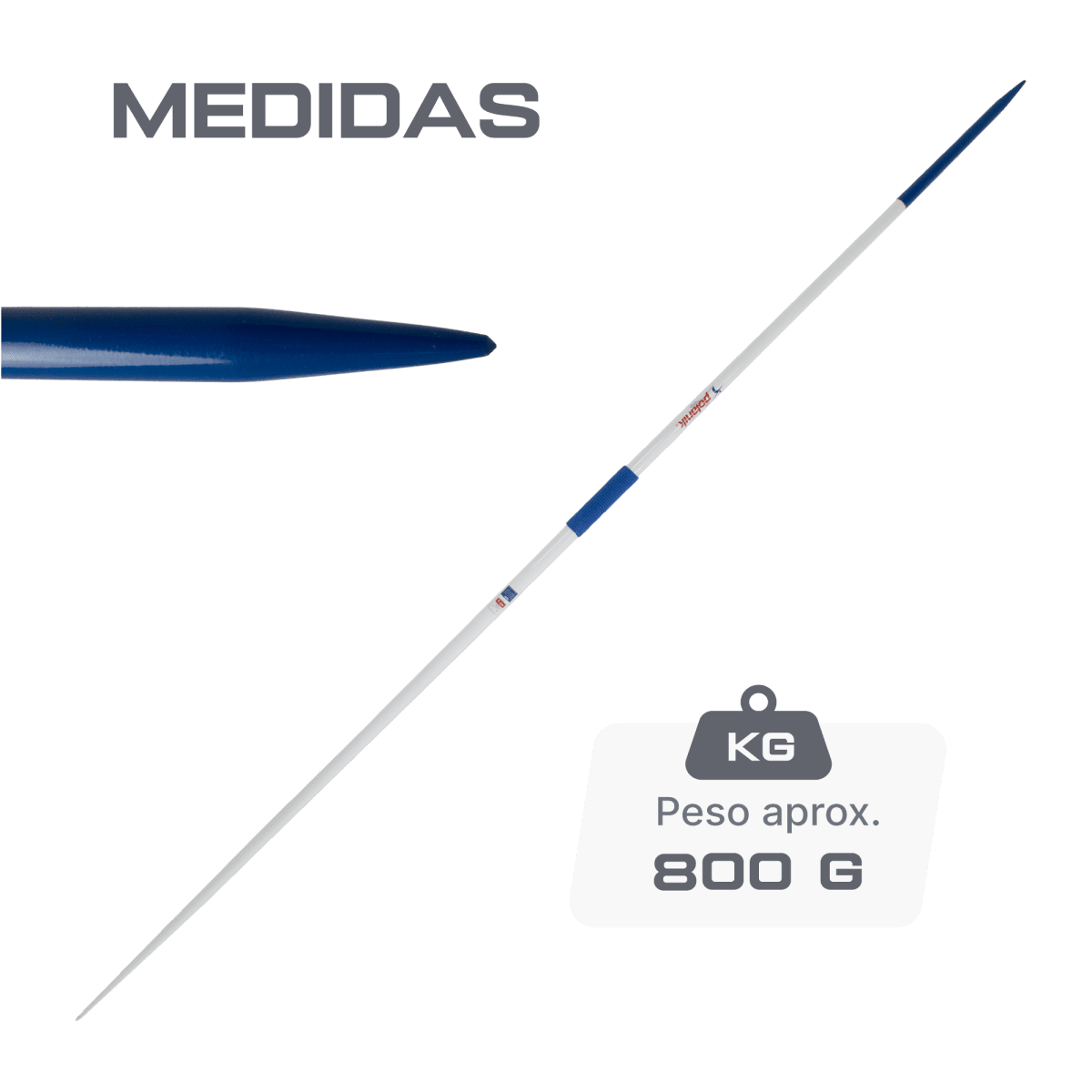 Dardo de duralumínio e aço 800g Polanik