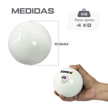 Peso de Arremesso Aço 4kg 103mm Vinex Certificado WA-IAAF