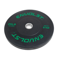 Anilha Olímpica Bumper para Crossfit e LPO 25Lb Envolst
