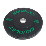 Anilha Olímpica Bumper para Crossfit e LPO 25Lb Envolst