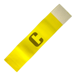 Bracelete braçadeira para capitão com velcro premium Velden - Amarelo