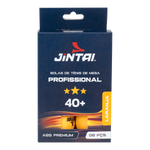 Bolinha de tênis de mesa 3 estrelas Premium Jintai - cnj com 6 und - BRANCA