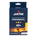 Bolinha de tênis de mesa 3 estrelas Premium Jintai - cnj com 6 und - BRANCA