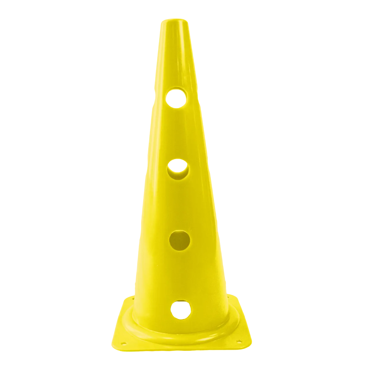 Cone plástico de agilidade furado 50cm Velden - Amarelo