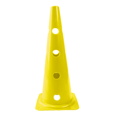 Cone plástico de agilidade furado 50cm Velden - Amarelo