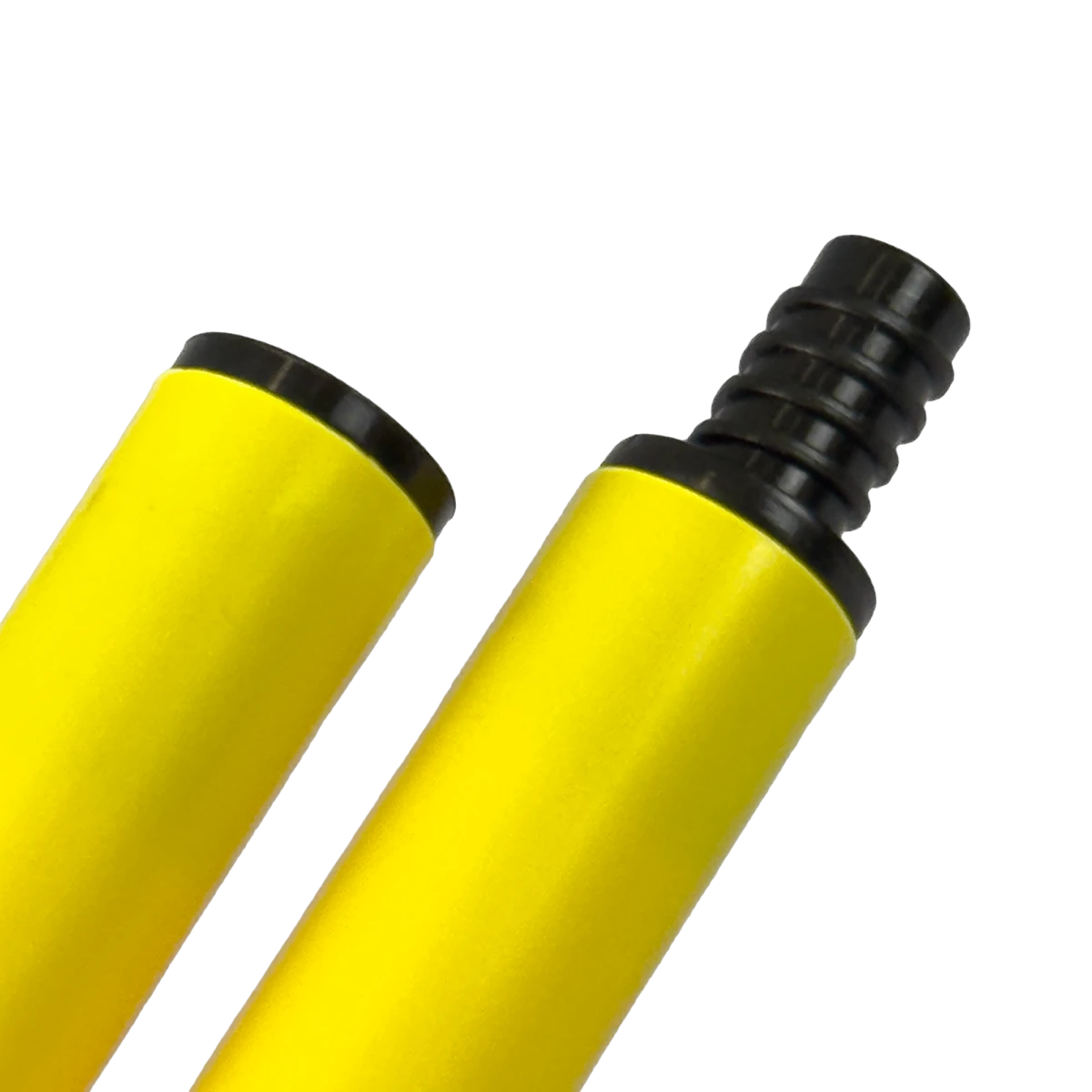 Bastão haste de PVC 1,50m desmontável em três partes amarelo Velden