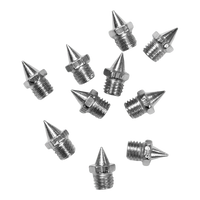 50 / 100 pregos para sapatilha de atletismo de aço 4,8mm Pirâmide base hexagonal Pista e campo