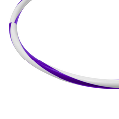 Arco de ginástica rítmica bambolê em espiral 75cm de diâmetro Gracios - Azul e Amarelo