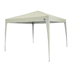 Tenda gazebo dobrável sanfonada de alumínio 3m x 3m Bel Bege