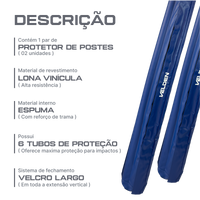 Par de Protetor de Postes de Volei Velden