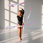 Fita Ginástica Rítmica Cetim 5m Gracios - Degradê Glitter