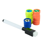 Prancheta tática magnética com caneta para treinamento de futsal Pista e Campo - Modelo pasta preta