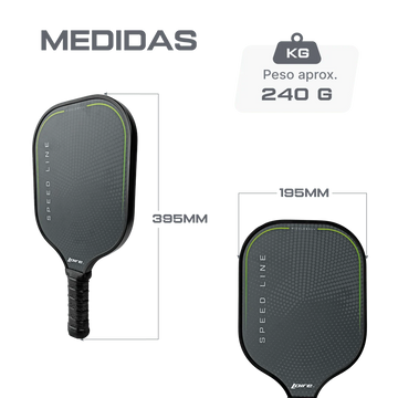 Raquete de Pickleball Loire Speed Line 16mm Fibra de Vidro