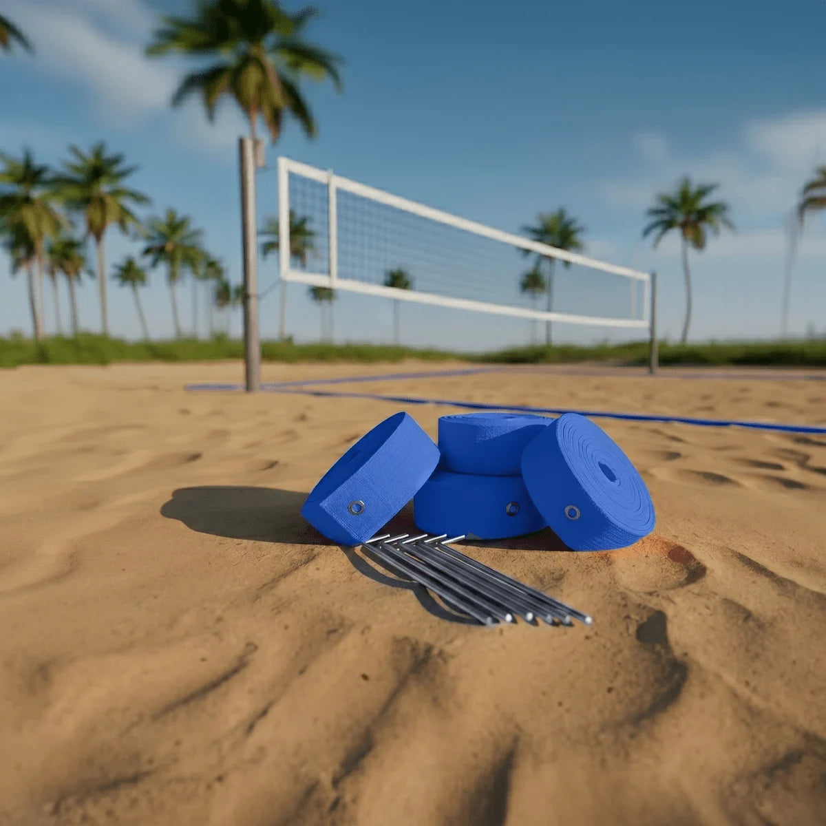 Fita e faixa de demarcação para volei de praia e beach tennis Velden - Laranja
