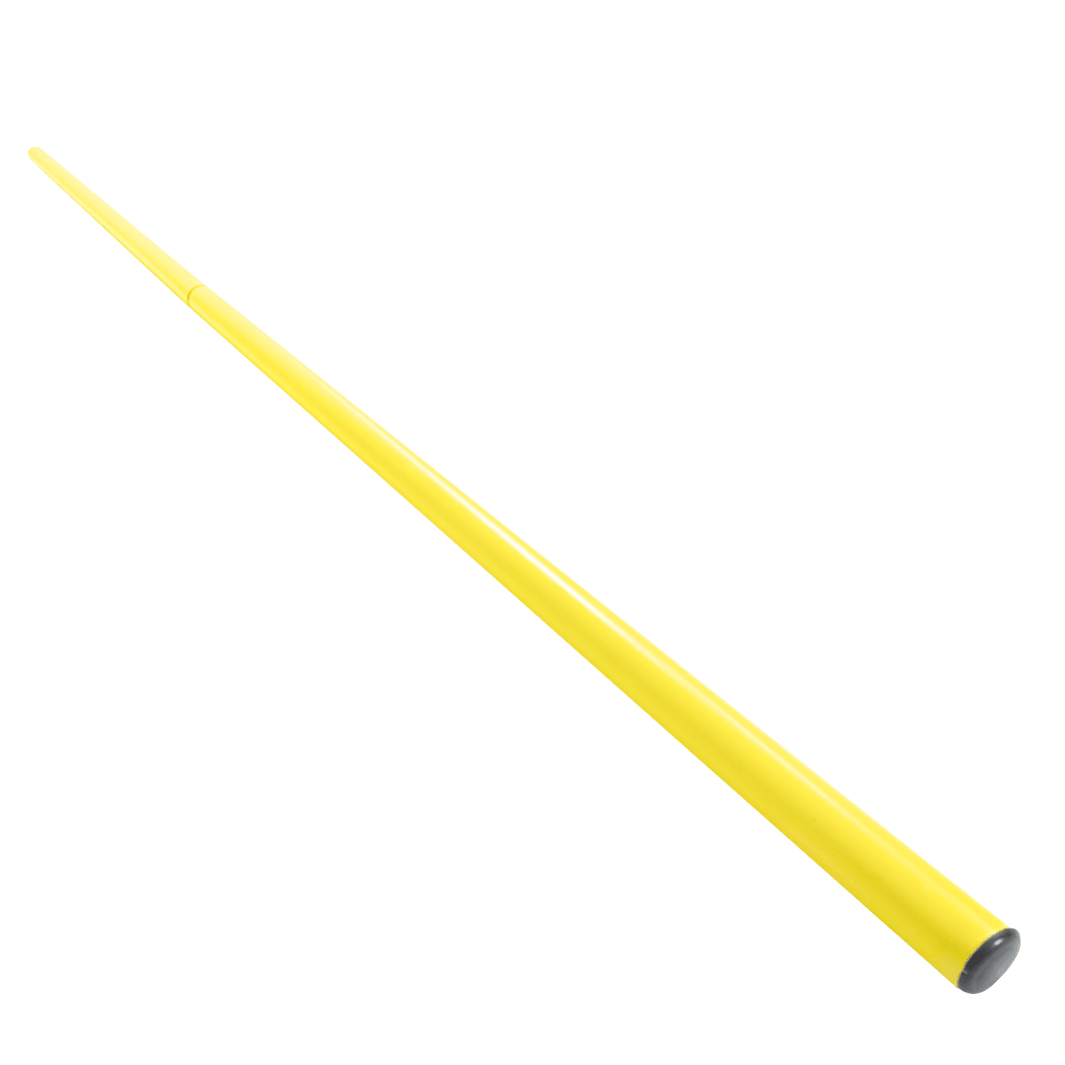 Bastão haste de PVC 1,60m desmontável em duas partes amarelo Pista e Campo