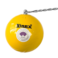 Martelo de atletismo de aço 5,00kg 110mm WA-IAAF Vinex - com cabo e empunhadura